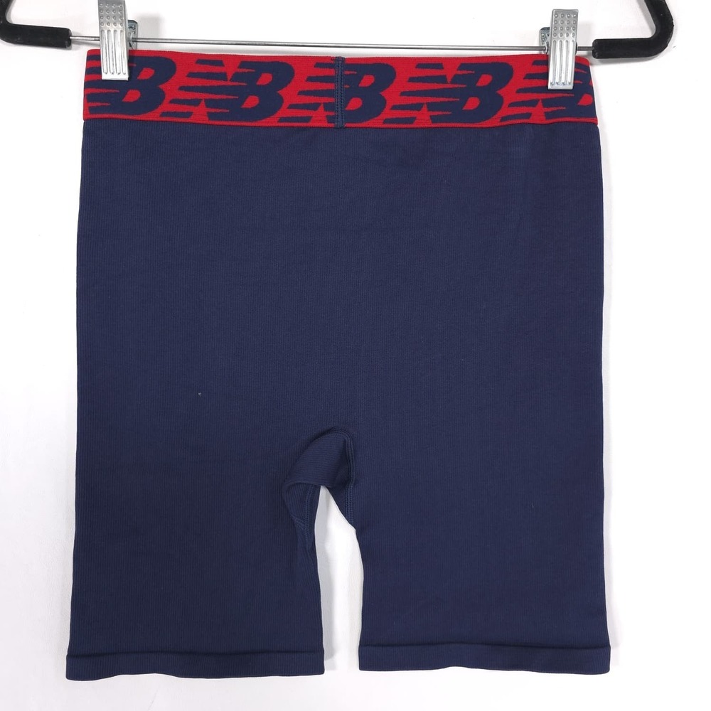 NEW BALANCE Womens New Set Bra Shorts Athletic MEDIUM Navy Red Sport R001863 - Picture 12 of 14